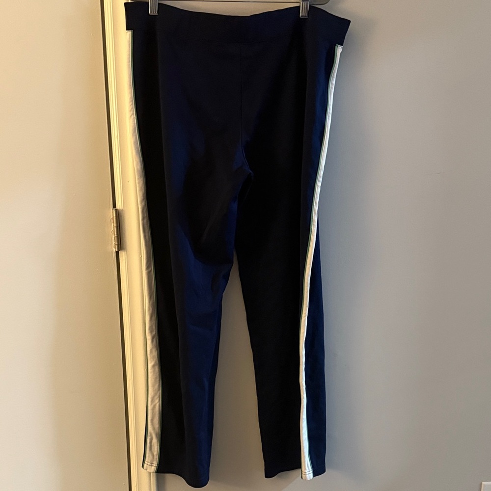 Relativity Navy Track Pants with White Stripe